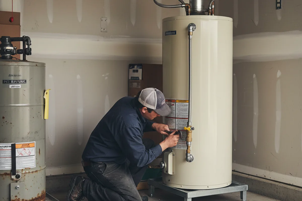Water heater and shutoff valve replacement in Sagamore Beach