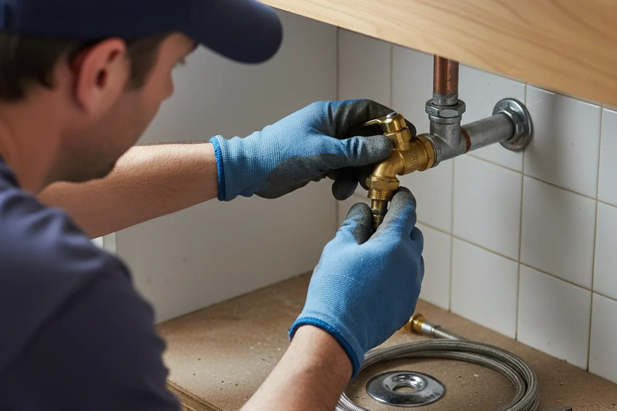 Shutoff valve and fitting work during Emergency Plumbing in Sagamore Beach
